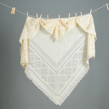 Оренбургский пуховый платок П6-120