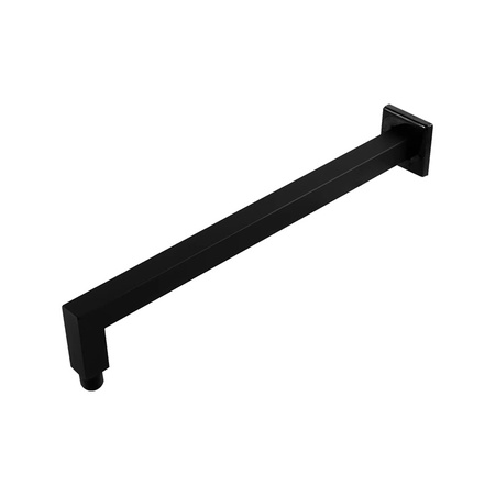Modern Wall Mounted Square Fixed Matt Black Shower Arm