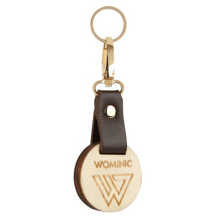 W-KC-WD Ahşap ve deri Anahtarlık