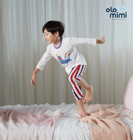 نسيج قطني فاخر جديد 20SS 3/4-كم ناعم ومريح - دعنا نصطاد الأسماك