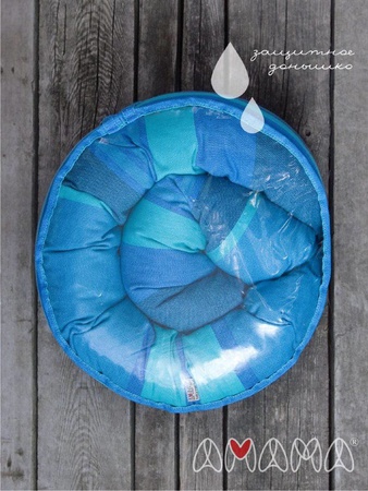 Подушка Путешественница, бирюзовая гамма