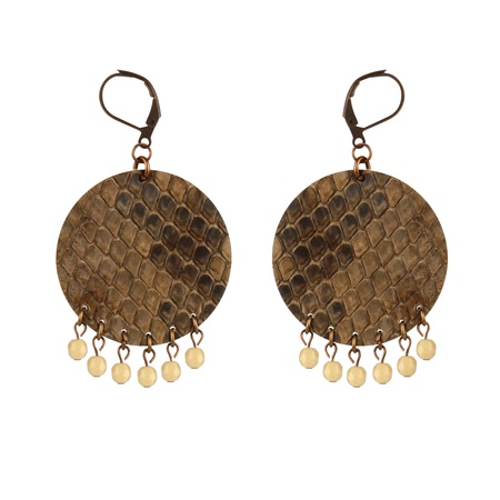 W-113SN Yılan derisi küpe