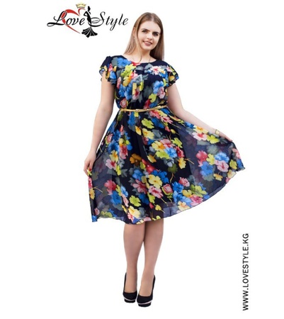 Летнее шифоновое платье