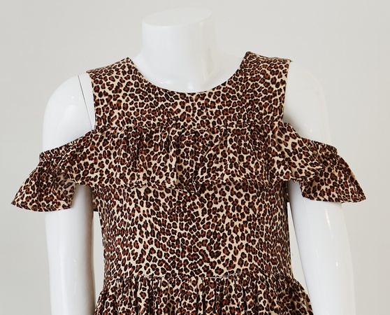 Düşük Kol Kız Çocuk Elbise