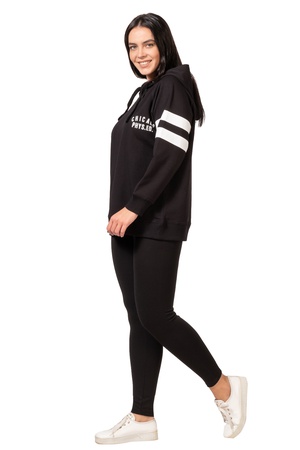 Büyük Beden Baskı Detaylı Sweatshirt