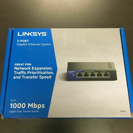 Новый 5-портовый коммутатор Gigabit Ethernet Linksys SE3005
