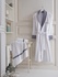 Maxhomen Manhattan Men's Turkish Cotton White Bathrobe Personal Set