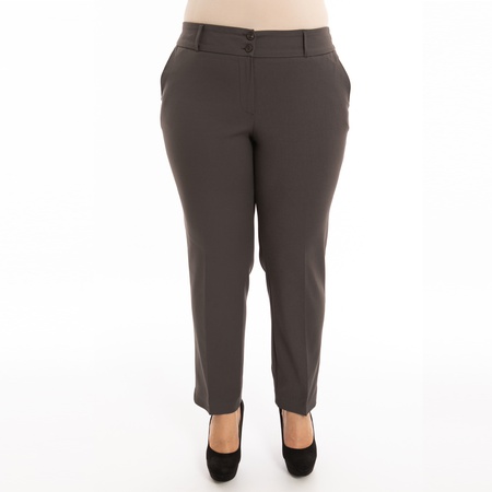 Büyük Beden Paça Yırtmaçlı Bilek Pantolon