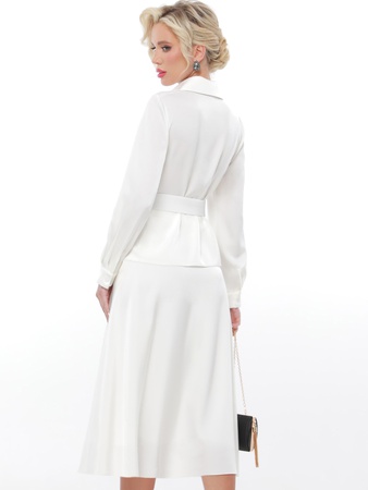 Офисный летний костюм с юбкой