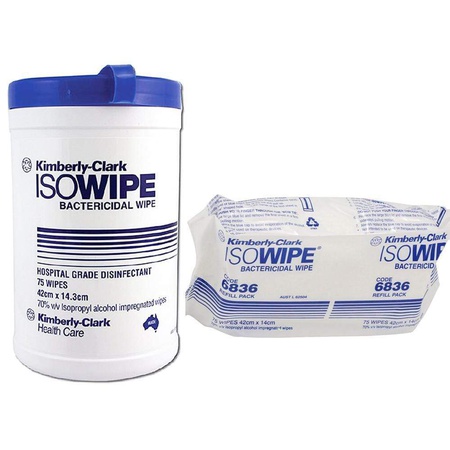 ISOWIPE*  BACTERICIDAL WIPES