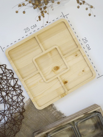 Çekmece Kare, 5 bölme, genişlik 250mm, uzunluk 250mm