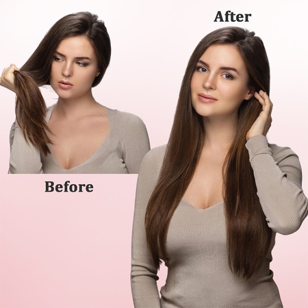 Nisha Pink Hibiscus Eversilk Hair Serum, Man and Women, All Hair Types, 3.38 fl oz