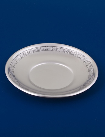 Серебряная чашка с блюдцем №20