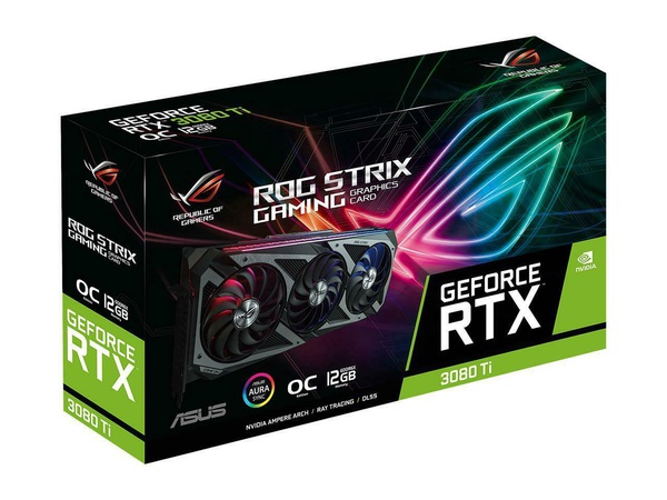 ASUS NVIDIA GeForce RTX 3080 Ti ROG Strix übertakteter Triple-Fan 12GB