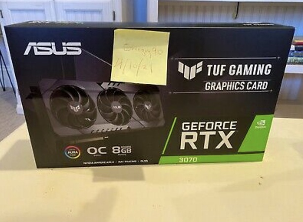 ASUS TUF Игры Графическая карта NVIDIA GeForce RTX 3070 OC Edition