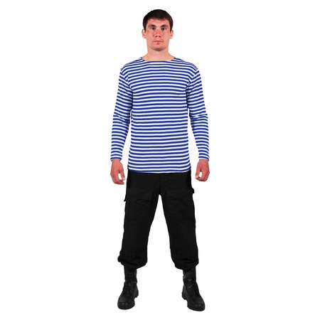 Тельняшка полоски бело-синего цвета