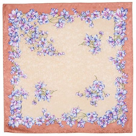 Платки шелковые жаккард 84×84