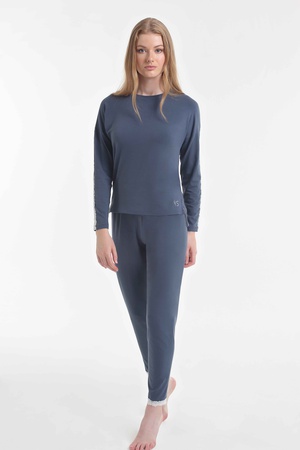 Pyjama Set %48 cotton /%48 modal / %4 elasten