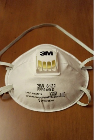Solunum cihazı 3M 8122, FFP2 valfli