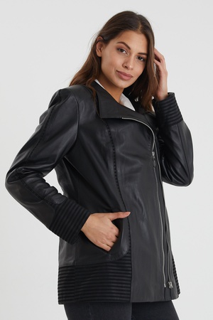Leather jacket for women - Relaxed Fit
