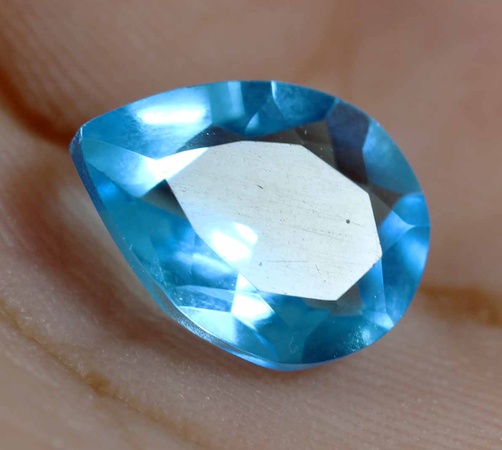 Beautiful Certified 100% Natural Pear Shape SKY BLUE TOPAZ Loose Gemstone