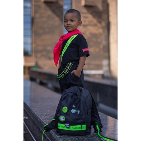 Штаны с подтяжками DNK черные