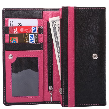 Кошелёк большой женский натуральная кожа ПЖ088