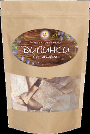 Печенье цельнозерновое со льном постное "Дивинка"