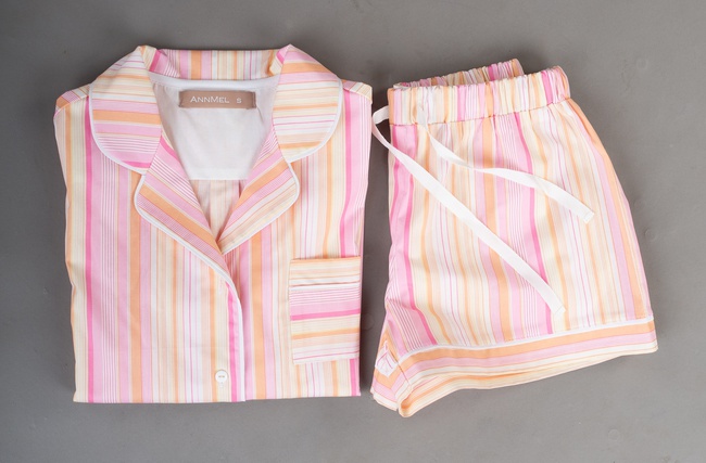 ПИЖАМА ИЗ ХЛОПКА С ШОРТАМИ