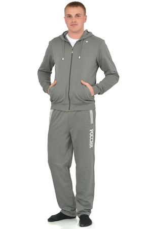 Толстовка мужская однотонная