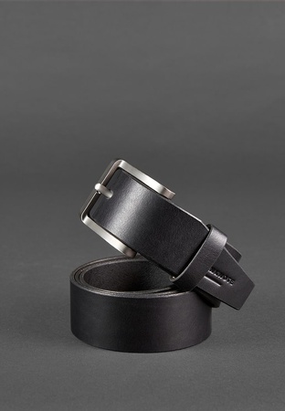 Herren Ledergürtel 40 mm schwarz