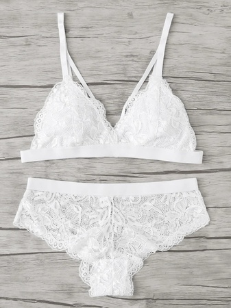 Модный Комплект Белья С Фестонами