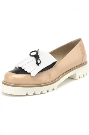 Beige loafers fm207
