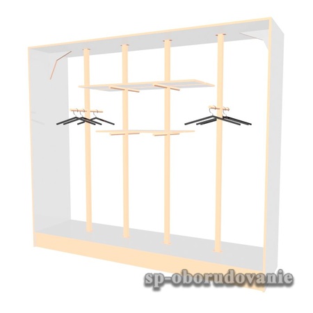 Шкаф витринный для одежды