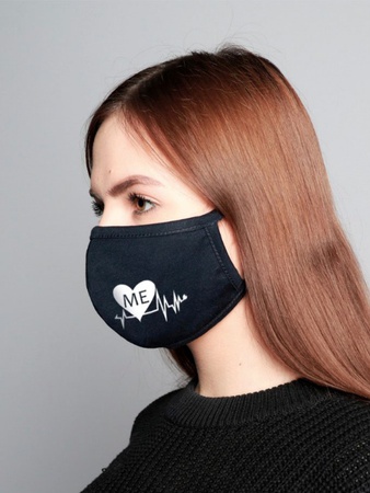 Маска для лица черная