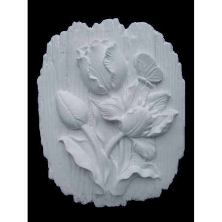 Гипсовое панно для раскрашивания Тюльпаны (Д195*Ш1