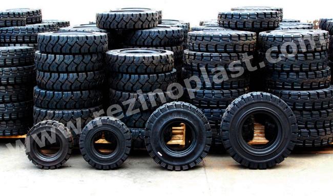 Шины цельнолитые для вилочных погрузчиков