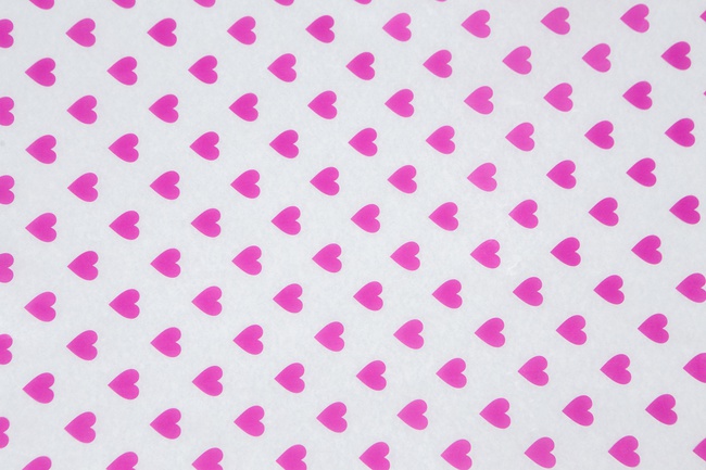 Siliconized baking paper with "Heart" pattern (roll 5m)