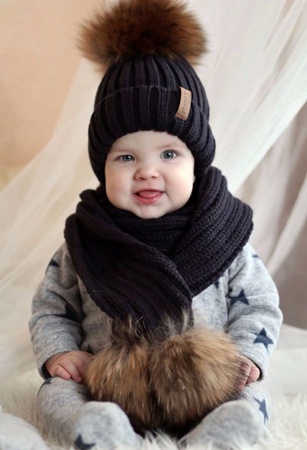 Çocuk seti: şapka + atkı