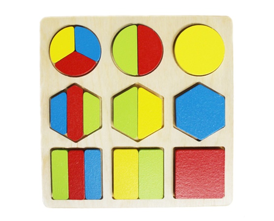 Пазлы "Дроби-фигуры"