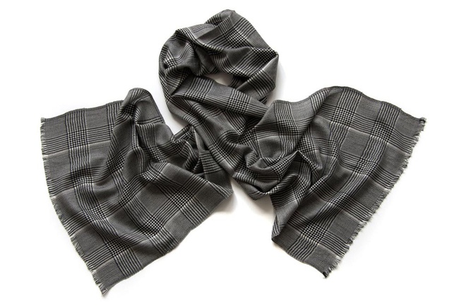 Italian silk and wool scarves for men