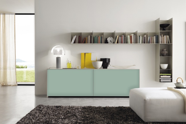 Декор ЛДСП Дымчатый зелёный