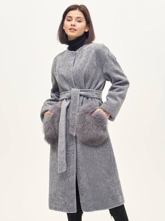 Пальто женское Silverfox модель 808 Серый