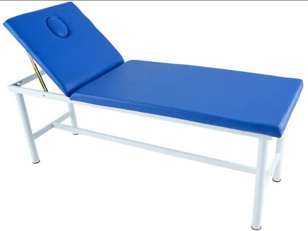 Стальной стационарный массажный стол с заглушкой для лица