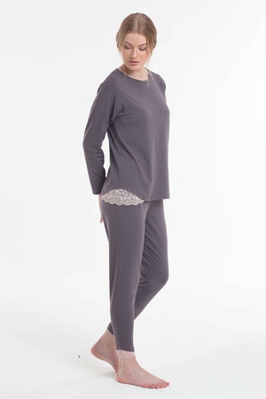 Pyjama Set %48 cotton /%48 modal / %4 elasten