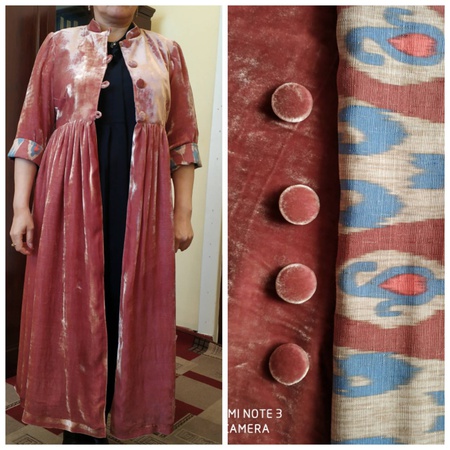 одежда  из натурального бархата