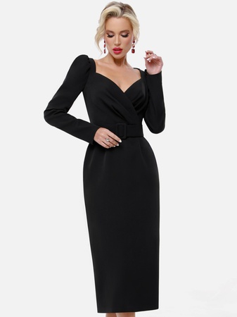 Kemerli bayram gece elbisesi