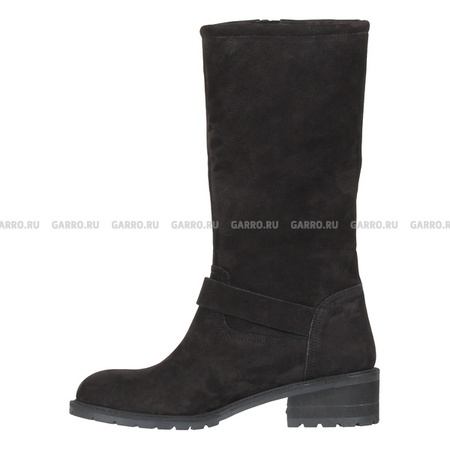 Сапоги 909 чёрные,натуральный нубук