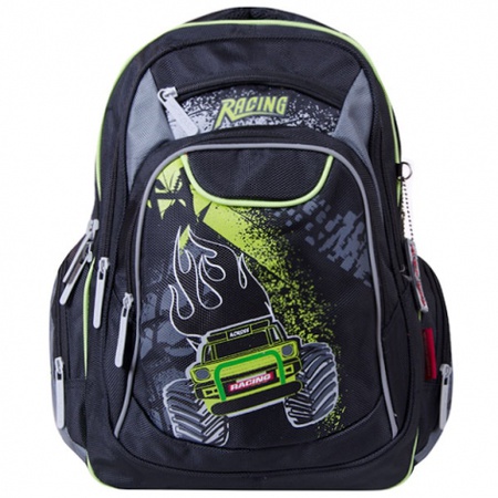 Рюкзак KB1521 Цвет: черно-салатовый «внедорожник»