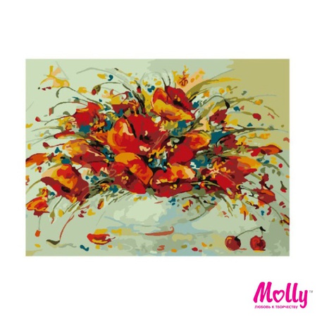 Sayıya göre boyama Alan haşhaşları